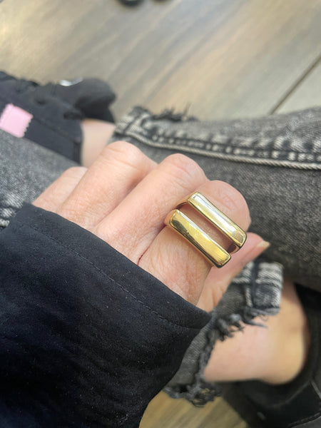 Anello Ada doppio unito regolabile