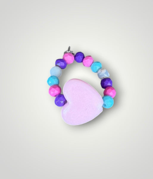 Anello colors con cuore grande
