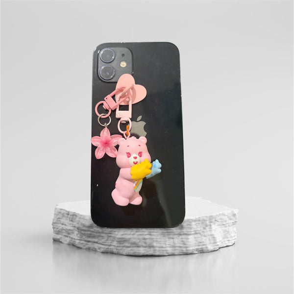 Pimp your phone  orsetto del cuore rosa con guanti