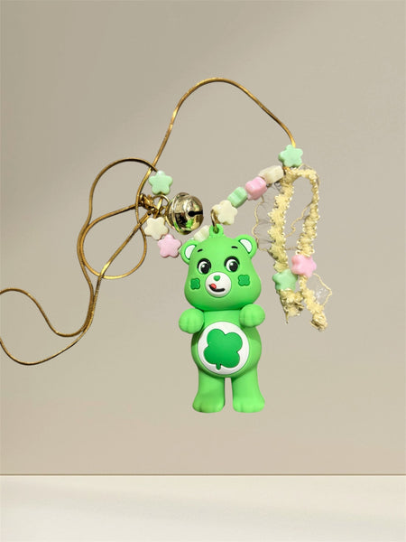 Collana Angelorso orsetto del cuore verde