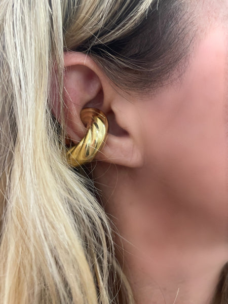 Mono earcuff big donuts Ambra due varianti colore