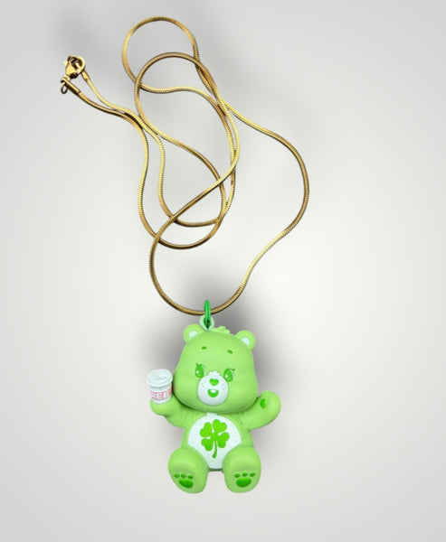Collana orsetto del Cuore catenina 60 cm vari colori
