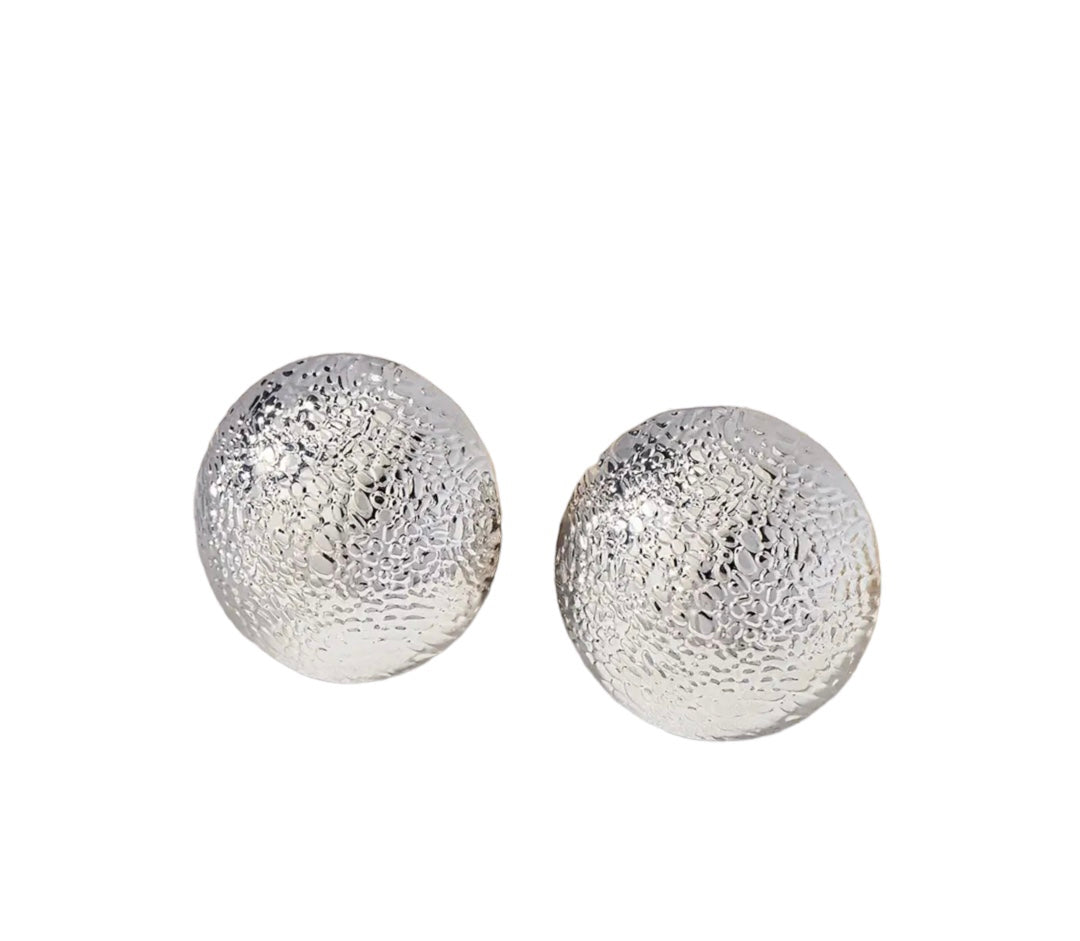 Coppia orecchini maxi sfera big  unica bubbles