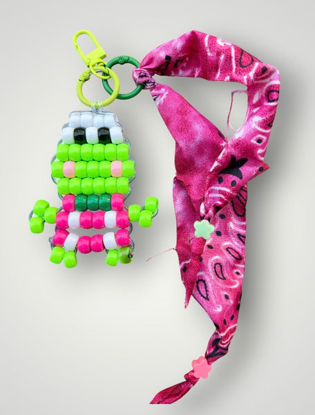 Pimp your bag Colors keychain ranocchia   pony Beads Vari utilizzi e vari colori