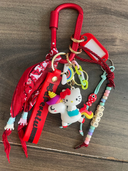 Pimp your Bag Keychain charms per borsa e portachiavi hallo kitty unicorno