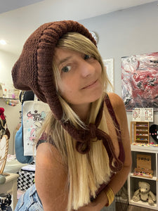 Can be Bag Cappello cuffia piccole donne che diventa borsetta due accessori in uno vari colori