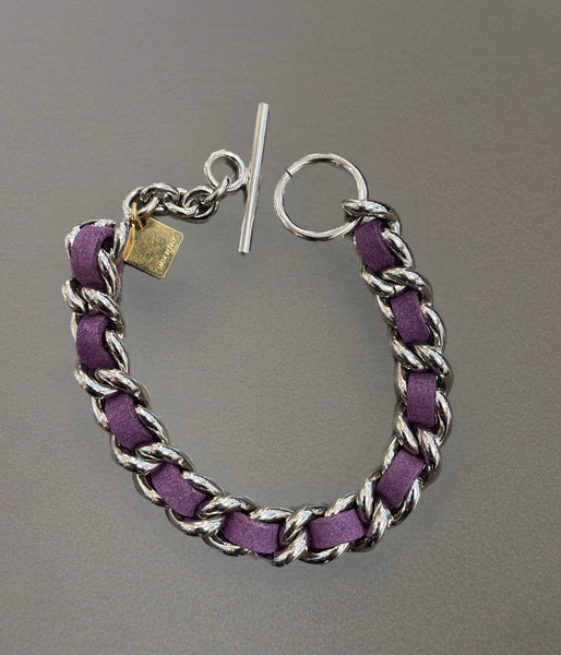 Bracciale groumette pelle So Glamour vari colori