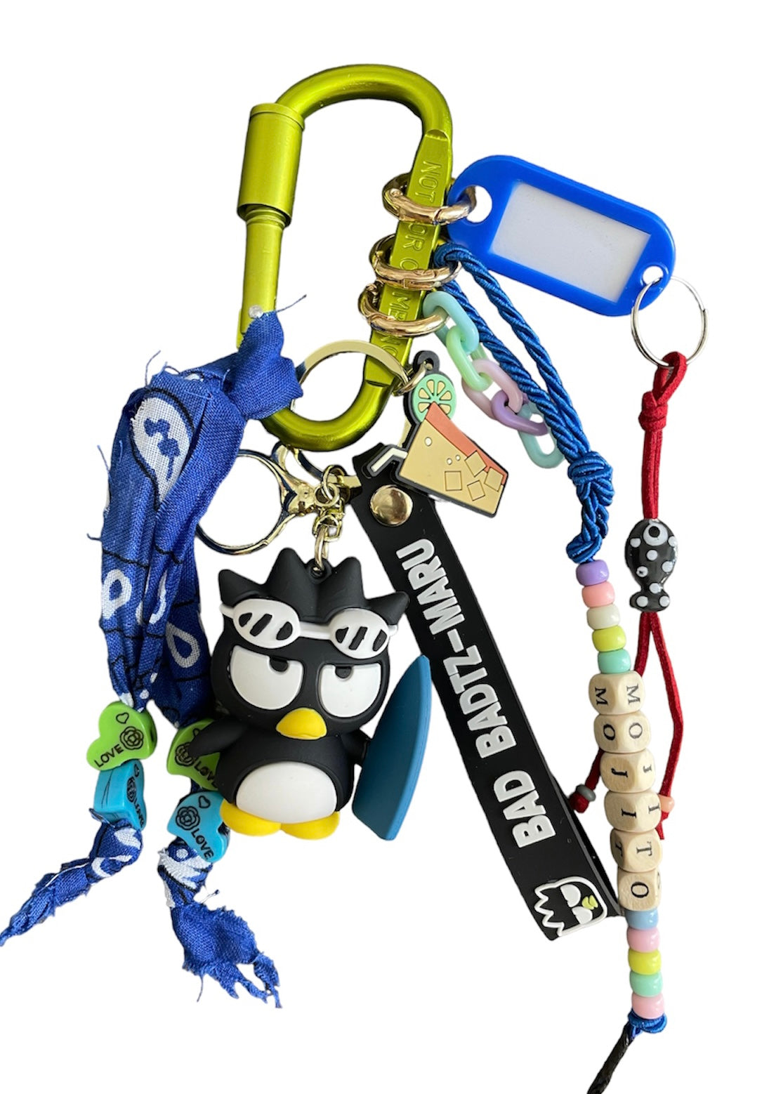 Pimp your Bag Keychain charms per borsa e portachiavi badtz maru beach