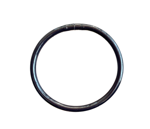 Jelly bangle nero intenso brillante