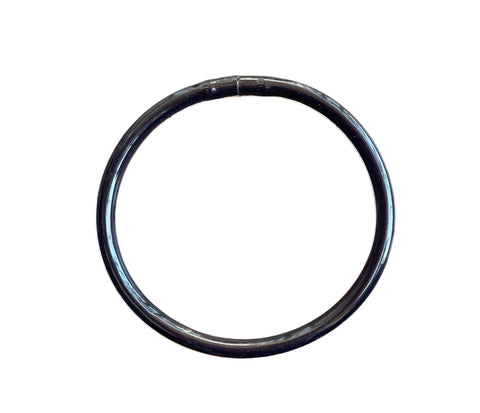 Jelly bangle nero intenso brillante