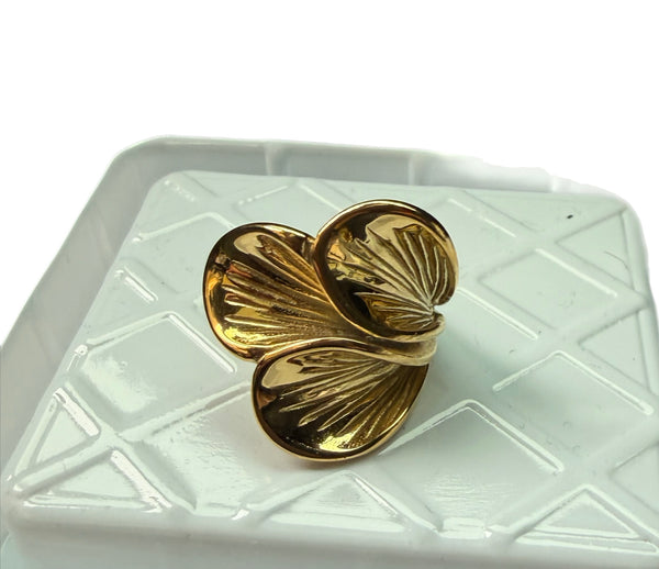 Anello Vanessa foglie due varianti colore