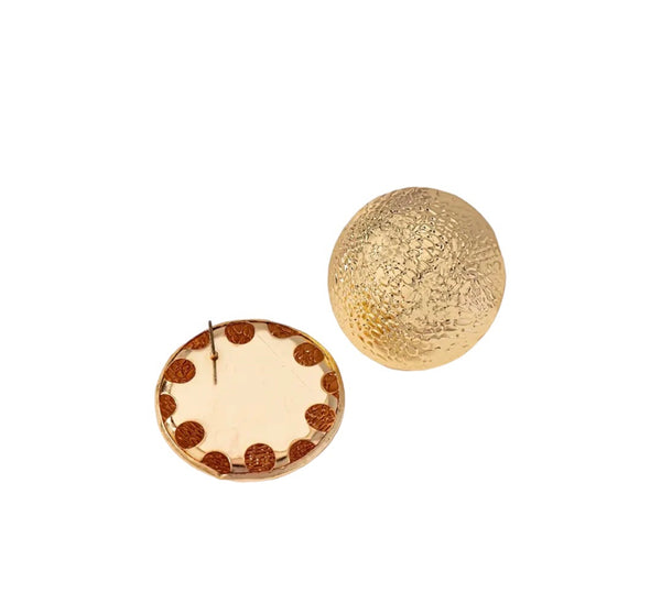 Coppia orecchini maxi sfera big  unica bubbles