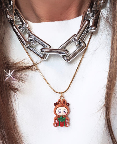 Collana  labubu Christmas edition Natale vari sogetti