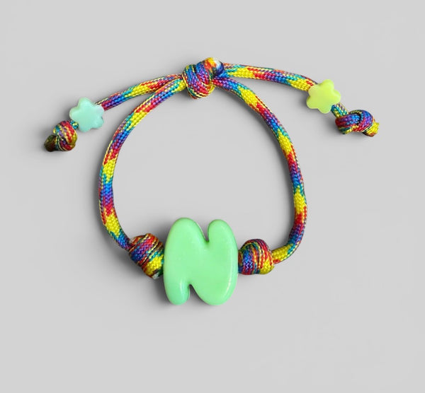 Bracciaie Marine florida lettera colorata Puff vari colori lettere N O P R