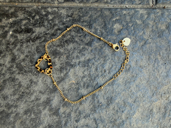 Bracciale cuore maculato