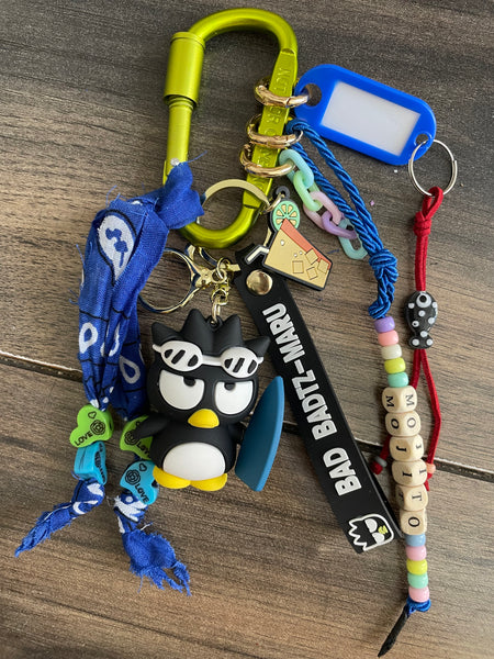Pimp your Bag Keychain charms per borsa e portachiavi badtz maru beach