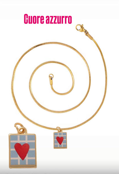 Collana Love Little Italy  retro’ corazon vari disegni