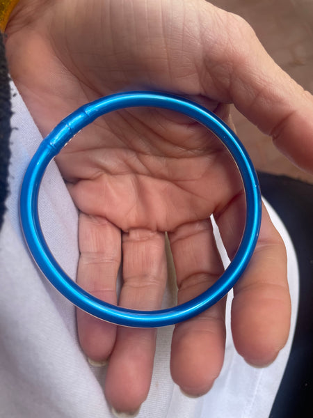 Jelly Bangle azzurro brillante