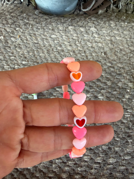 Bracciale colors Beads giro cuori xsmall