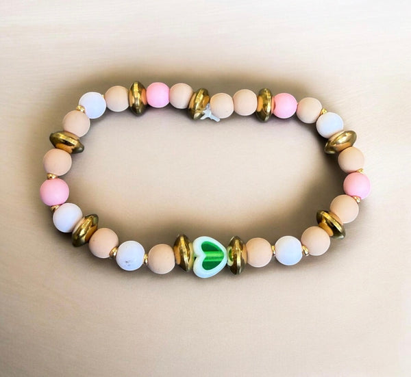 Bracciaie con cuoricino amorevole vari colori
