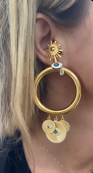 Coppia orecchini principessa glam basic Seul