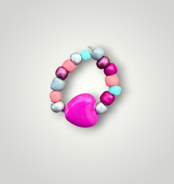 Anello colors con cuore vari colori