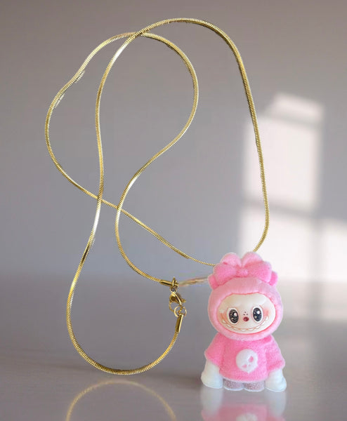 Collana Labubu con abitìno vari colori