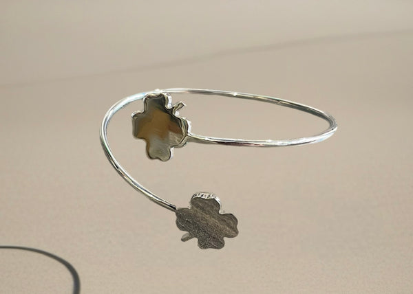 Bracciale So Glamour doppio quadrifoglio  due varianti colore