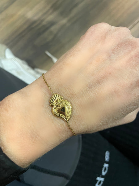Bracciale cuore sacro due varianti colore