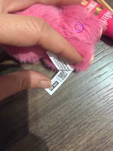 Pimp  your bag portachiavi per borsa Mini Labubu Pin for Love fuxia Q