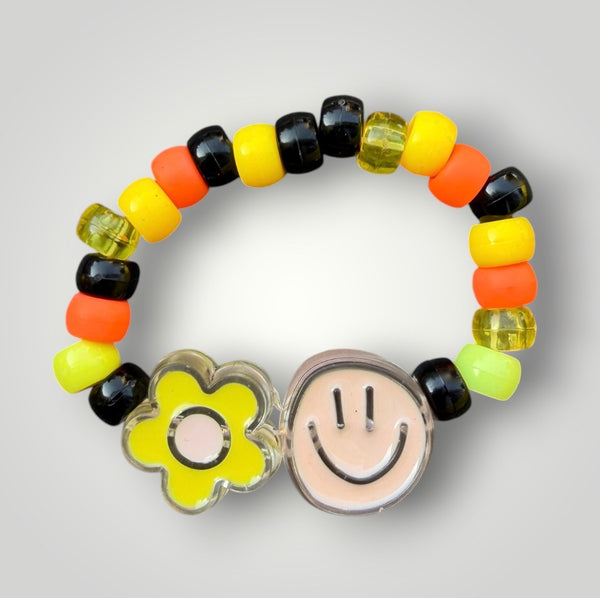 Bracciaie Colors pony Beads Smile  e fiore  vari colori