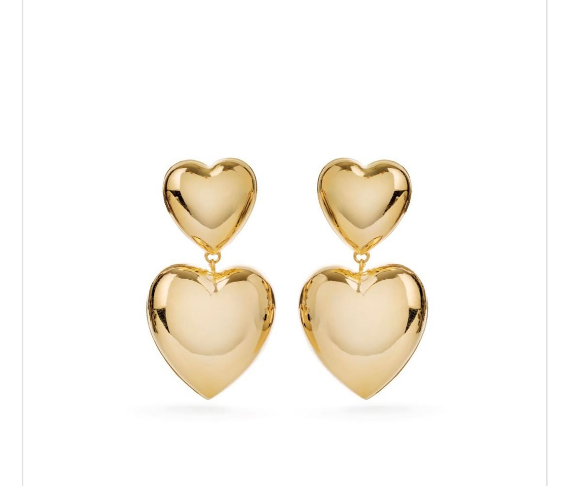 Coppia orecchini Botteguccia cuore Double
