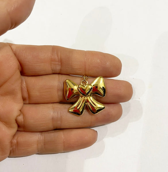 Collana fiocco  puff grande due varianti colore