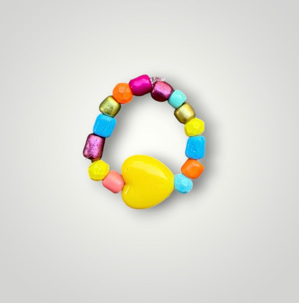 Anello colors con cuore vari colori