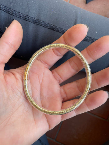 Jelly bangle oro platino glitter