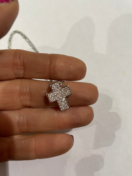 Collana girocollo croce grande