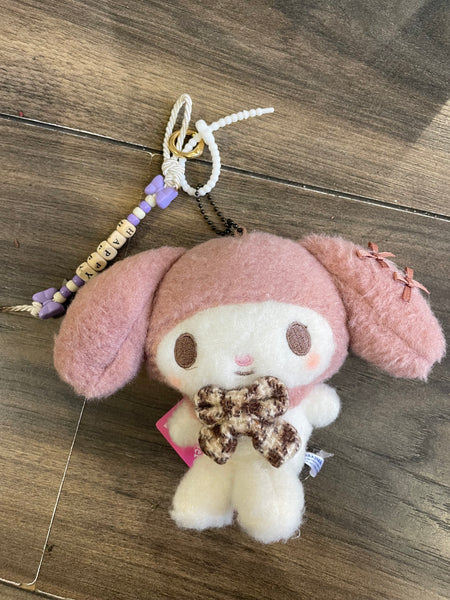 Portachiavi e applique borsa Keychain My Melody peluche tartan Pimp your Bag