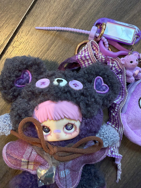 Pimp your bag Maymei Tiny Bear Cookie Series taro sesame