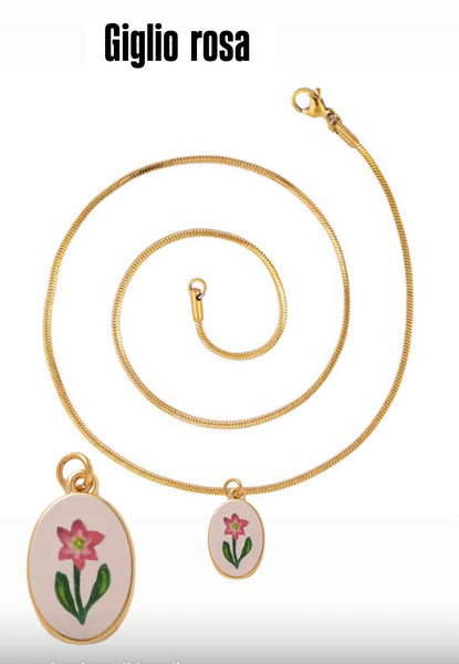 Collana Love Little Italy retro’ Flower vari disegni