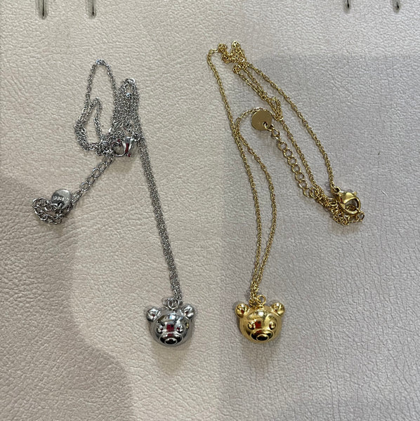 Collana girocollo teddy bear due varianti colore