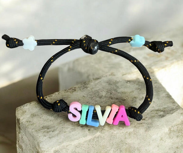 Bracciale Marine Florida con nome o parola personalizzabile