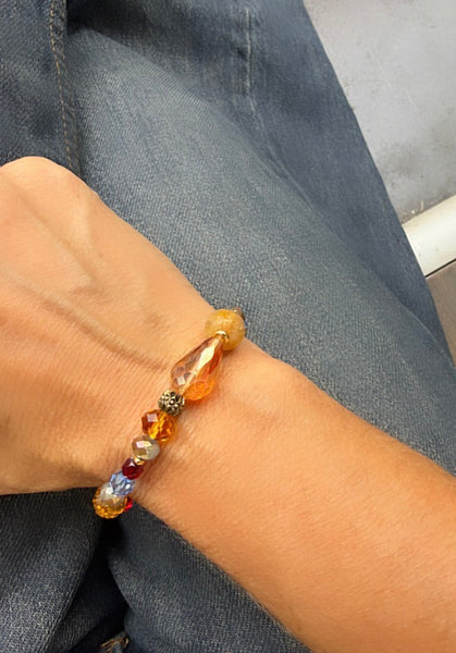 Bracciale Colors labyrinth con  goccia