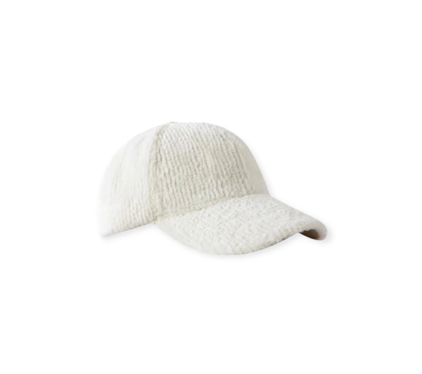 Cappello con visiera baseball in peluche effetto costine vari colori