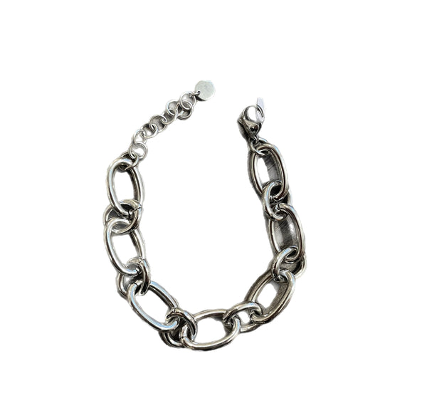 Bracciale  Ambra  catena anelli due varianti colore
