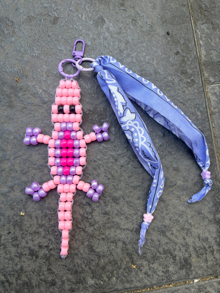 Pimp your bag Colors keychain coccodrillo  portafortuna  pony Beads Vari utilizzi e vari colori