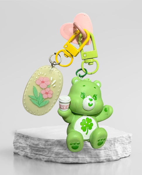 Pimp your phone orsetto del cuore verde con bibita
