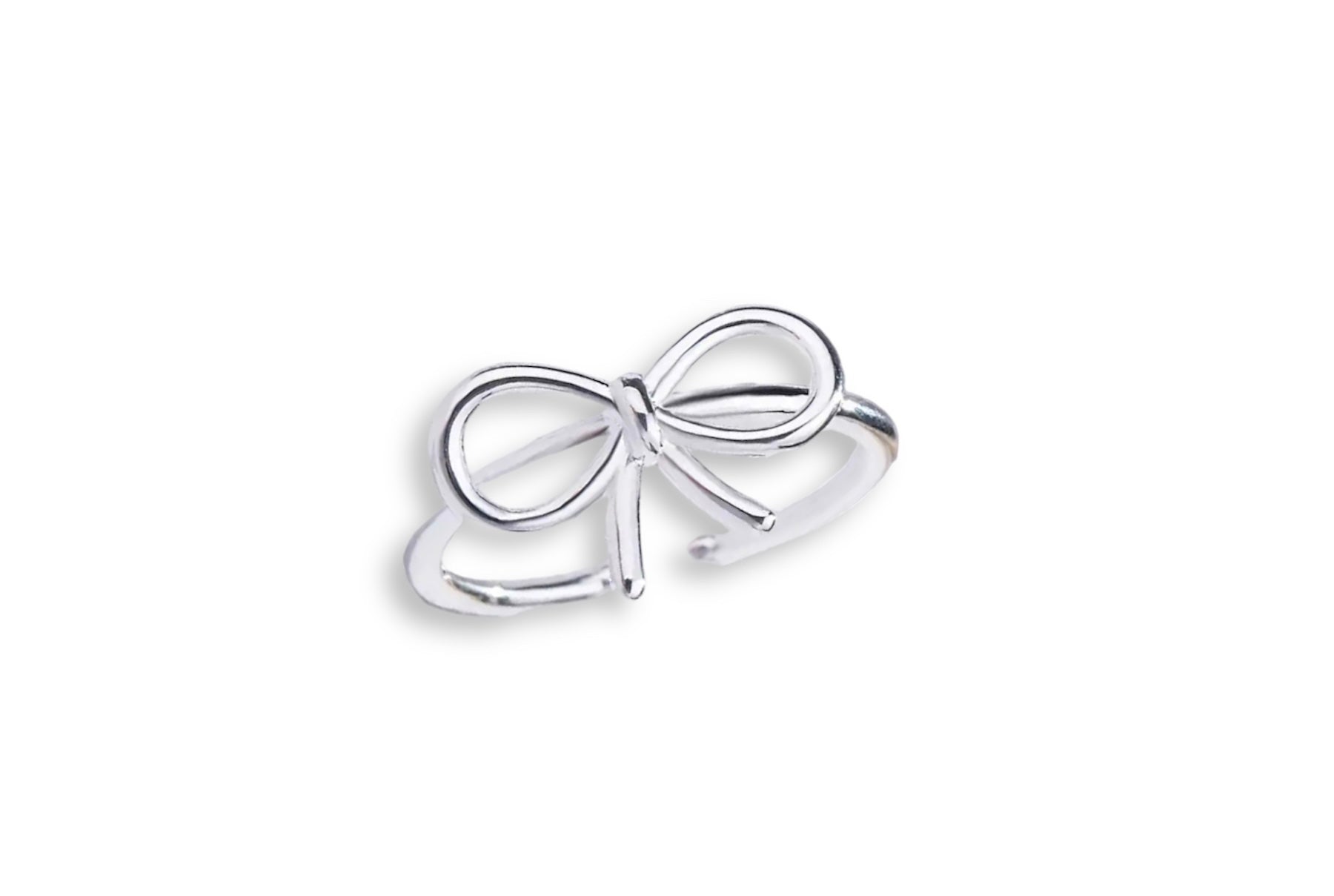 Anello regolabile fiocco in argento 925