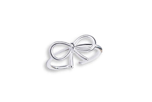 Anello regolabile fiocco in argento 925