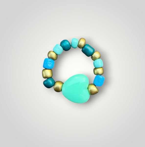 Anello colors con cuore vari colori
