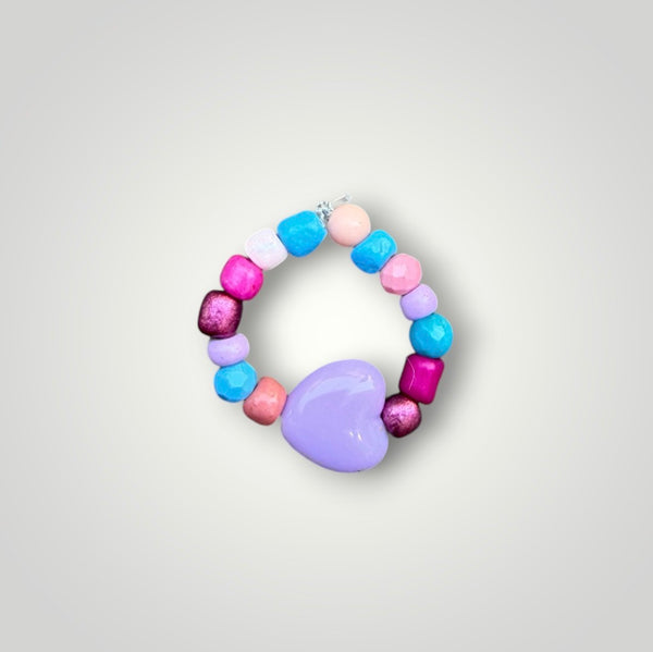 Anello colors con cuore vari colori
